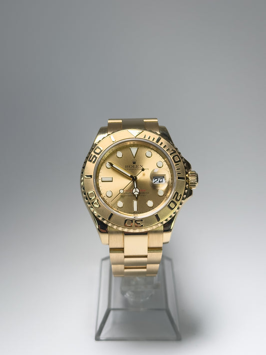 ROLEX YACHT-MASTER - YELLOW GOLD - CHAMPAGNE DIAL